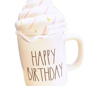 NEW RAE DUNN HAPPY BIRTHDAY COFFEE MUG